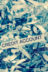Papierschnitzel Credit Account