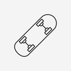 skate board line icon