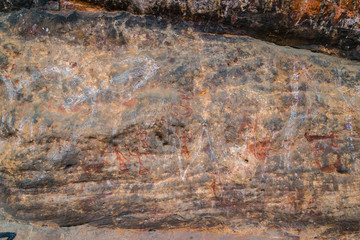 Just 24 km fom Bhopal, Satkunda has around 5000 year old rock art. Contemporary in quality and age the world Heritage site of Bhim Baithika in the east of Bhopal.