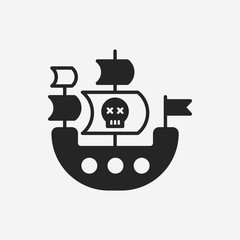 pirate ship icon