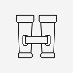 telescope line icon