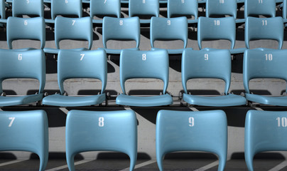 Obraz premium Numbered Stadium Seats