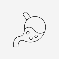 Stomach line icon