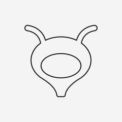 Bladder line icon