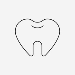 tooth line icon