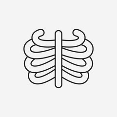Skeleton line icon