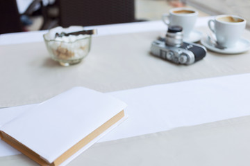 Book lying on the table