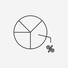 Information chart line icon