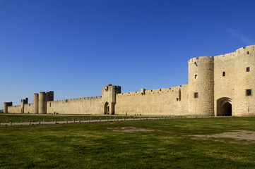 Fototapeta na wymiar fort of Aigues-Mortes, Camargue, France