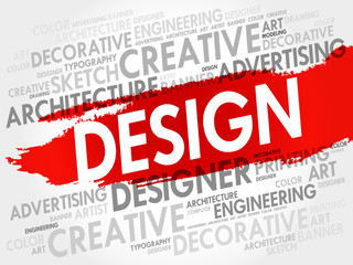 Design word cloud, creative business concept