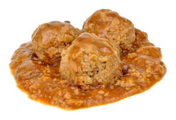 Traditional Pork Faggots And Gravy