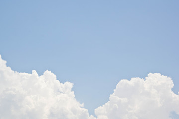 blue sky background with white clouds