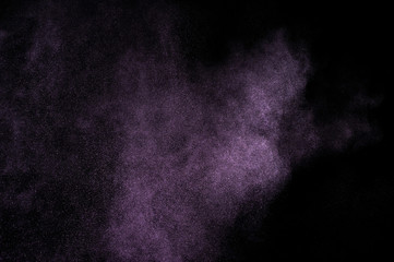 Abstract purple  paint Holi.