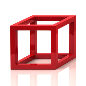 Red cube icon