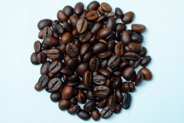 Coffee bean varieties Moka Bourbon. Grown in Vietnam.