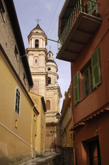 Church of Menton, French Riviera, France