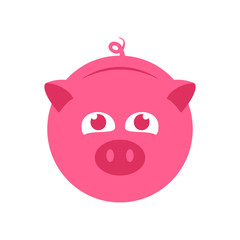 Adorable Pink Piggy Bank - Playful Savings Icon