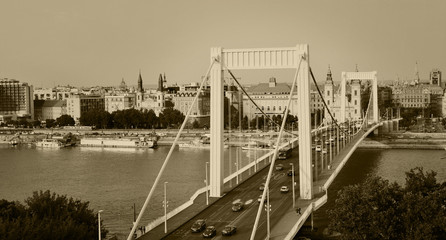 Elizabeth bridge in budapest