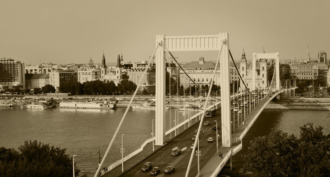Fototapeta Elizabeth bridge in budapest