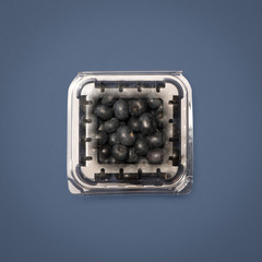 Blueberries from above