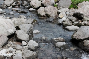 鳥海山の川