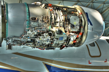Jet Engine of small aircraft