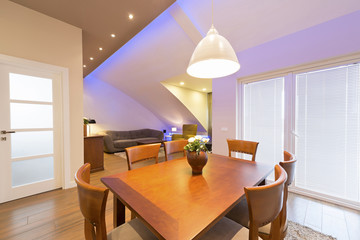 Interior of a modern apartment - dining area