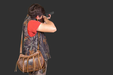 hunter with his rifle