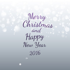 Xmas snowing background with Holidays message