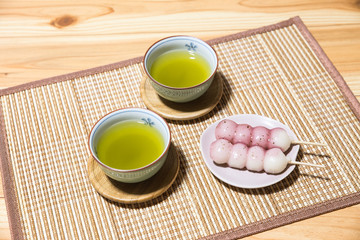 日本茶と和菓子