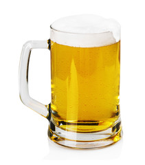 mug of beer with foam