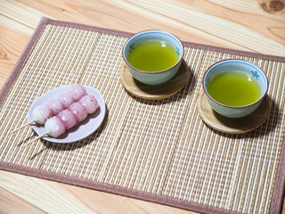 日本茶と和菓子