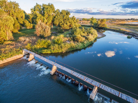 River Diversion Dam - Aerial View