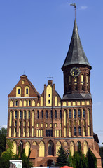 Fototapeta premium The Cathedral in Kaliningrad (former Koenigsberg). Kant island(former Kneiphof). Built 1333.