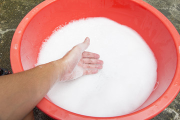 detergent bubbles texture background