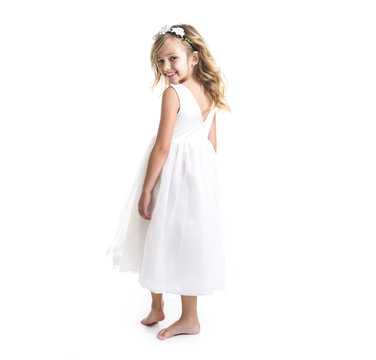 Little girl white dress