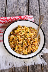 Rice with minced meat