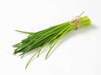 Bunch of fresh chives - obrazy, fototapety, plakaty