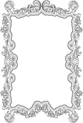 Baroque retro ornate page