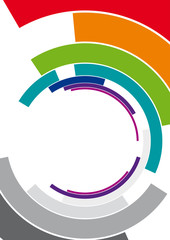 Obraz premium Vector circles background