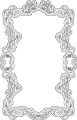 Baroque retro swirl page