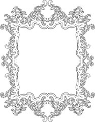 Curly nice ornement frame