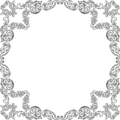 Vintage luxury ornamente frame
