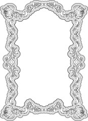 Vintage ornate frame