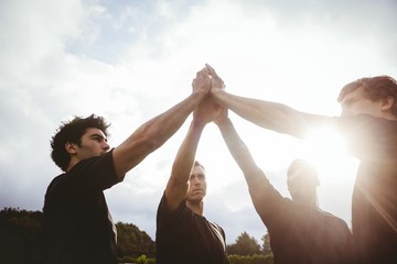 Rugby players standing together before match © WavebreakMediaMicro