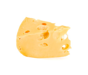 slice of cheese isolated