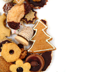 christmas cookies isolated