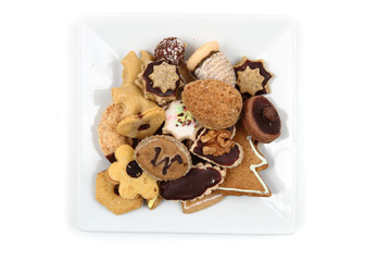 christmas cookies isolated