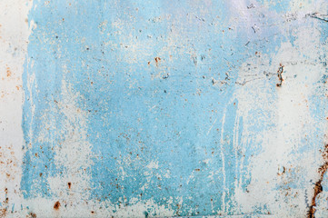  texture of the old hardware with blue and white paint