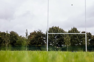 Rugby pitch with no players